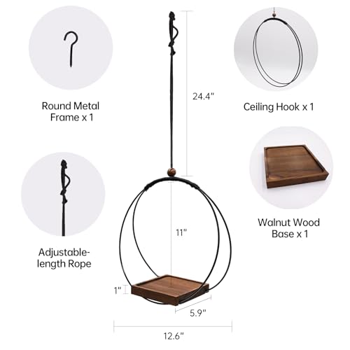 Adnkwolivt Hanging Planter for Indoor Plants - Outdoor Plant Hanger, Mid Century Metal Plant Hanger, Indoor Conner Ceiling, Gift for Mom, Plant Lovers, Housewarming - size: 1 Pack