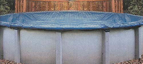 Leaf Net Cover for 12-Foot Round Above-Ground Swimming Pools | Keeps Leaves and Other Debris Off Your Winter Pool Cover - size: 12' (Round)