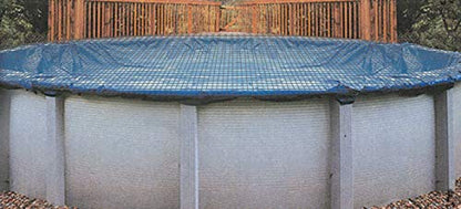 Leaf Net Cover for 18-Foot Round Above-Ground Swimming Pools | Keeps Leaves and Other Debris Off Your Winter Pool Cover - size: 18' Round