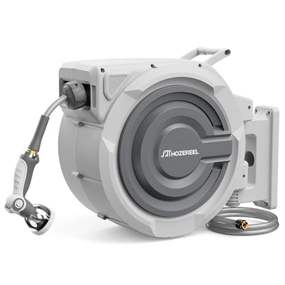 Retractable Hose Reel 1/2"x 150ft, Retractable Garden Hose - size: 1/2" 150 FT Hose & Reel
