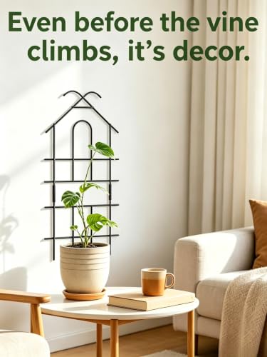 26" Trellis for Potted Plants Indoor, Sturdy Plant Support, 2 PCS