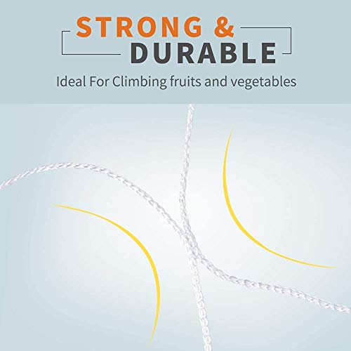 Tcamp Heavy-Duty Polyester Plant Trellis Netting,1 Pack - size: 3.5" Mesh (5 Ft X 30 Ft)