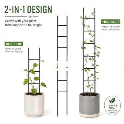 2PCS Indoor Plant Trellis, Sturdy Ladder Trellis for House Plant