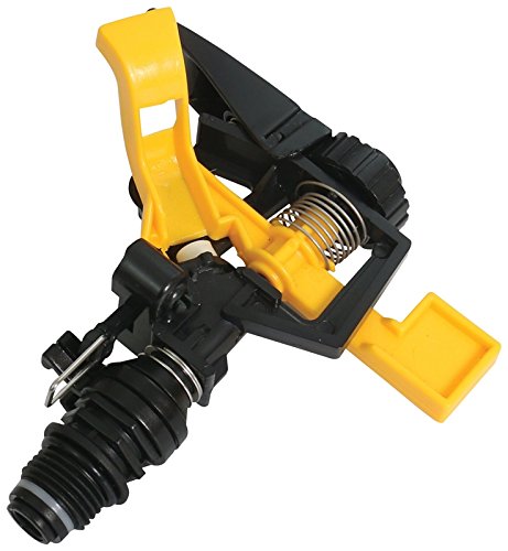 Rocky Mountain Goods Plastic Pulsating Impact Sprinkler Head - Heavy Duty Plastic Adjustable Sprinkler Head with up to 60’ Diameter Water Coverage - 0° - 360° Pattern