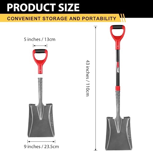 Transfer Shovel Fiberglass Handle 43in for Garden & Construction