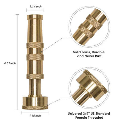 BEAULIFE 304 Stainless Steel Metal Garden Hose Extension 100 Ft with Brass Water Hose Nozzle Flexible & Lightweight Kink Free Hose Connector for Hose Reel Faucet Outdoor - size: 100Ft