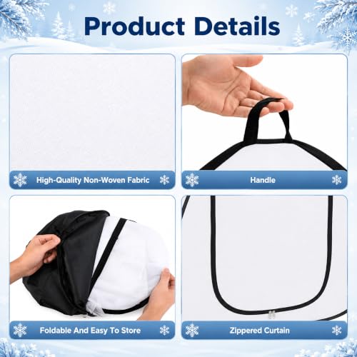 DECOHS 2 Pcs Pop Up Shrub Freeze Protection, Winter Plant Frost Cover Tents - color: 28''x28''x30''
