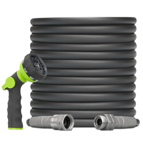 100FT Heavy Duty Garden Hose, 100 FT x 1/2 ID Durable Outdoor Water Hose - size: 100 FT