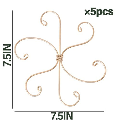 7.5In Monstera Plant Stem Support Hook Set-5PCS Metal stem Holder - size: 7.5 x 7.5 inches