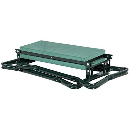 Best Choice Products Foldable Garden Kneeler and Seat With Bonus Tool Pouch Portable Stool EVA Pad