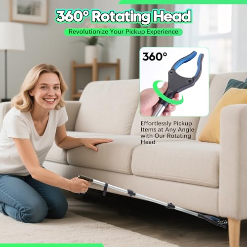 Upgraded 43 Inch Grabber Reacher Tool, Grabbers for Seniors, Extra Long Reacher Grabber Pickup Tool, Anti - Slip Wide Jaw, for Trash Pickup & Surgery Recovery - size: 43 Inch