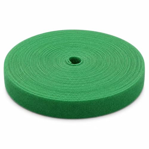 Plant Ties, 20mm 82ft Reusable Hook and Loop Plant Ties, Green Garden Tape for Climbing Plants, Flexible Plant Support Tape