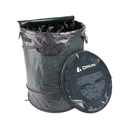 Coghlan's Pop-Up Lightweight Trash Can – Collapsible Waste Bin for Camping, RV, Outdoor Events, and Travel – Durable, Compact, and Easy to Store – 29.5 Gallon - color: Trash Can - 29.5 Gallon