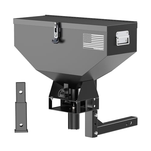 200lb ATV Seed Spreader, 12V Adjustable Fertilizer Spreader