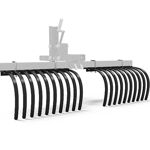 YITAMOTOR ATV/UTV Landscape Rake, Fits for ATV/UTV Manual Implement Lift - style: ATV Landscape Rake Implement
