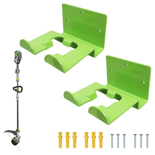 Wall Mount Power Tool Organizer, Storage Rack for EGO Weed Eater & Trimmer - color: 2 Pack
