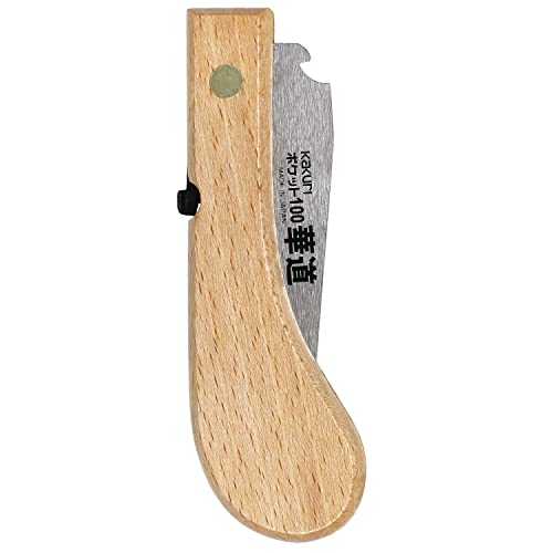 KAKURI Mini Folding Bonsai Saw 4", Small Japanese Pocket Hand Saw - style: Bonsai Pruning