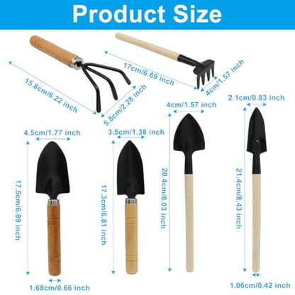 6 Pcs Small Garden Tool Set, Iron - color: 6 pcs