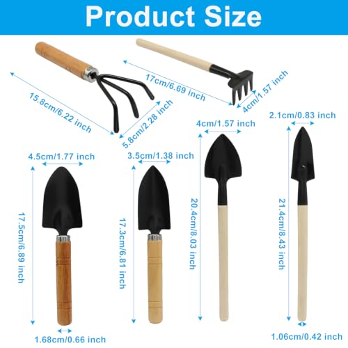 6 Pcs Small Garden Tool Set, Iron - color: 6 pcs