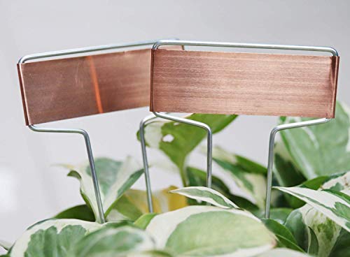 30 Copper Garden Plant Tags Planting Labels Reusable Gardening Markers with 2 Marker Pens for Patio Vegetable Herbs Flowers Nursery Seeding 10.8'' - color: 30 Pcs