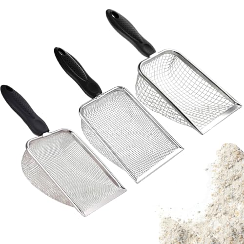 3PACK Gardening Soil Sifter, Rust-Proof Garden Sifters Tool