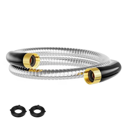 SPECILITE 1/2"x 5FT 304 Stainless Steel Short Leader Garden Hose for Reel - size: 5 ft