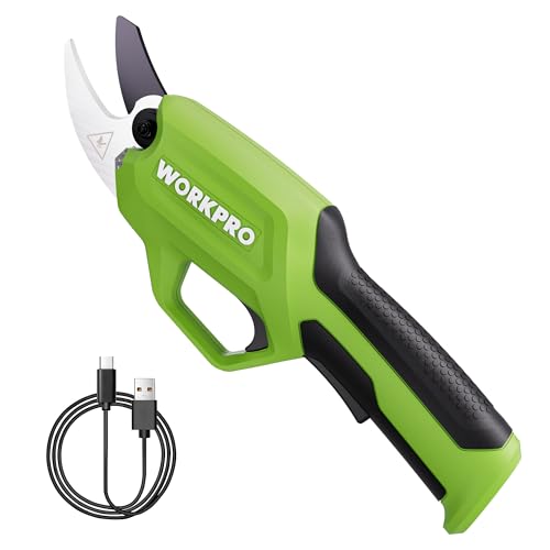 WORKPRO 7.2V Electric Pruning Shears, 0.8" Cutting Diameter