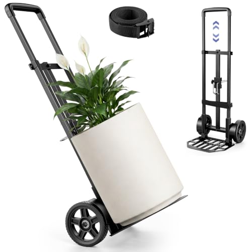 KEDSUM Plant Dolly Cart, 300LBS Foldable Heavy Duty Plant Caddy with Wheels