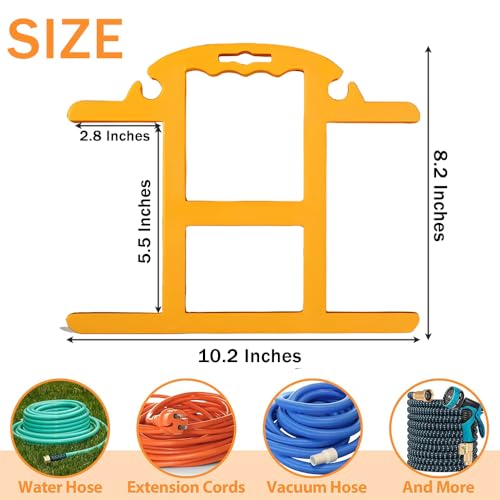 OULIGET Freestanding Garden Hose Holder,Air Hose Reel Portable Storage Rack,Handheld Metal Hose Reels Hose Rack for Water Hose,Extension Cords,Flexable Hose Use