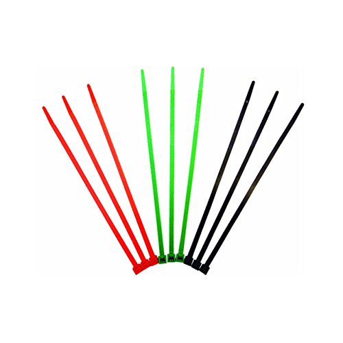 Tenax Fence Ties - Secure Black Plastic Fencing, Easy Installation - 7 in. - Plastic