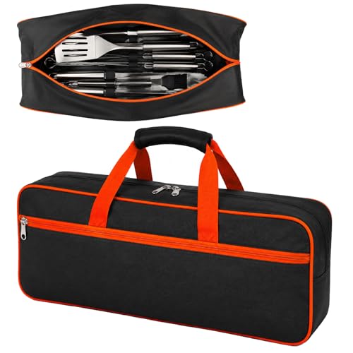 Grill Tool Storage Bag for Outdoor Grill Accessory Storage 23.6 x 8 x 8Inch