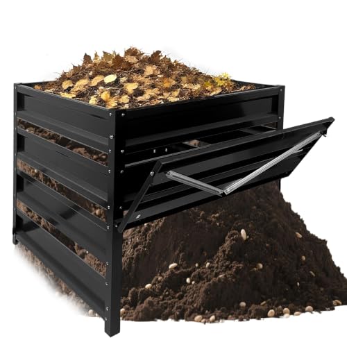 BUKLIYN Compost Bin Outdoor - 285 Gallon Metal Wire Mesh Compost Bins - size: 285 Gallon - 41(L)*41(W)*39.4(H) inch