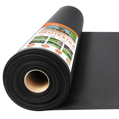 8oz 4FTx110FT Non Woven Geotextile Fabric for Drains Landscaping - size: 4' × 110'