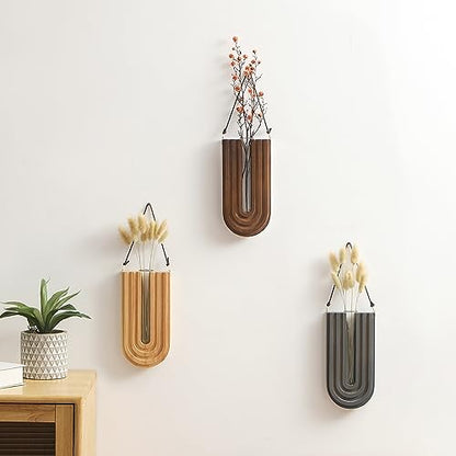 GRID FORTE 3 Pack Wood Wall Planter Propagation Station