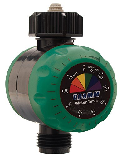 Dramm ColorStorm Premium Water Hose Timer, Mechanical, Turns Water Off Automatically, Up to 120 Minutes of Run Time, Compact for Lawn, Drip, Soaker Hose and Garden, Green - color: Green