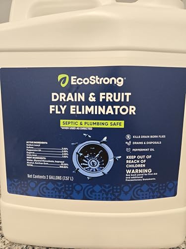 Fruit Fly Drain Treatment | Drain Fly Eliminator | Eliminates Gnats, Sewer Flies and More - Works in All Drains - 256 Fl Oz - size: 256 Fl Oz (Pack of 1)