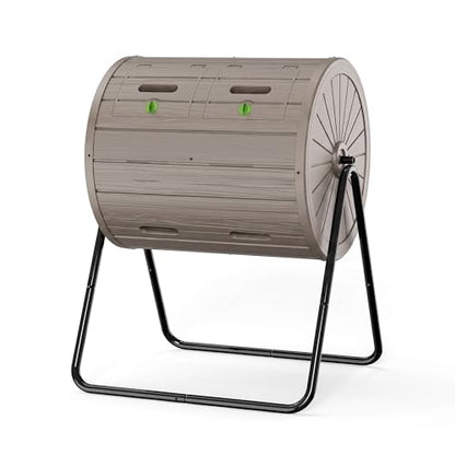 DRATO Compost Bin Outdoor 37.5 Gallon Gray - color: Gray