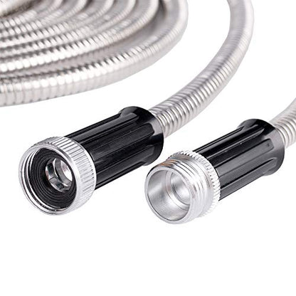 Beaulife Metal Short Garden Hose 3ft Connectors, Drainage Hose for Dehumidifier Small Water Hose Extension High Pressure Bib Reel Extender, Drinking Water Hose for RV Outdoor - size: 3Ft