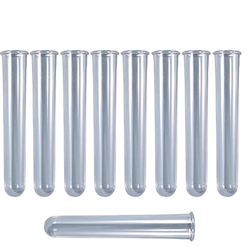 9Pcs Clear Test Tubes for Plant Propagation Station Hydroponic/Flowers for Home Office Desktop Decoration(Test Tube)
