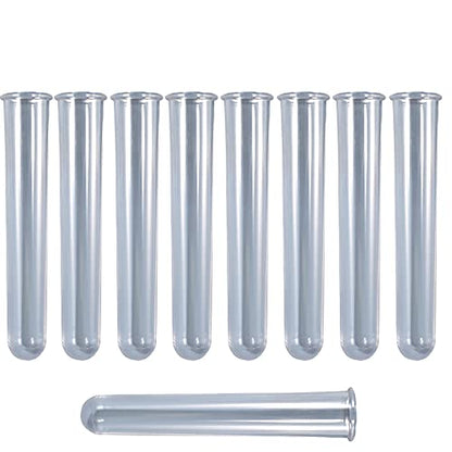 9Pcs Clear Test Tubes for Plant Propagation Station Hydroponic/Flowers for Home Office Desktop Decoration(Test Tube)
