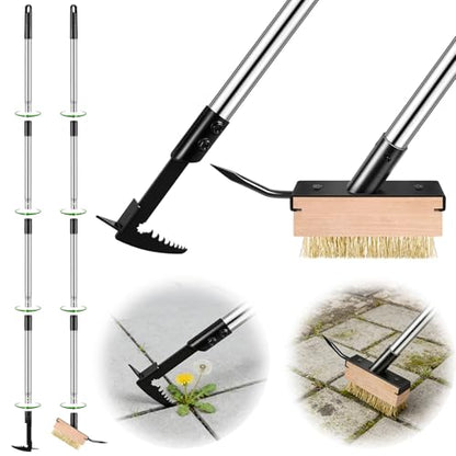 Crack Weeder Tool Set Upgraded & Lengthened Manual Manganese Steel Crevice