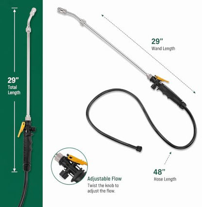 307479001 29" Stainless Steel Trigger-Type Sprayer Boom and Hose for Ryobi