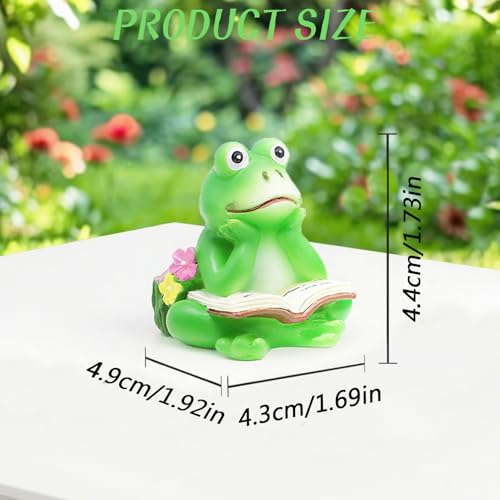 3Pcs Frog Plant Riser, Pot Feet for Outdoor Planters, Resin Frogs Figurine Statue Holder, Flower Pot Feet, Plant Stand Riser Support for Outside Inside Planter Decoration Accessories