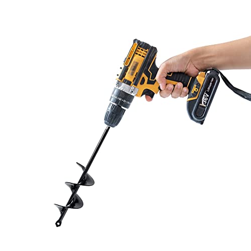 Set 3 (1.6x16, 2.6x16, 3.5x16) Solid Shaft Auger Drill Bit for Planting - Easy Planter Garden Auger - Bulb & Bedding Plant Augers - Post Hole Digger for 3/8” Hex Drive Drill