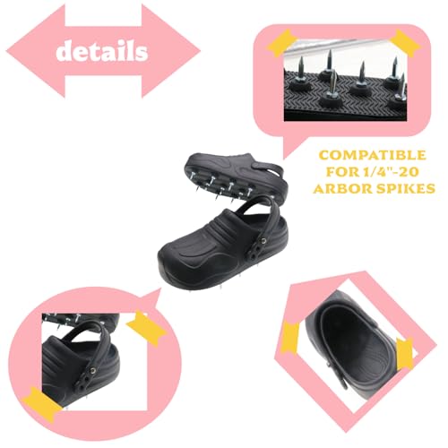 Lawn Aerator Shoes for Grass Lawn, Heavy Duty Spike Shoes with Adjustable Straps, Free-Installation Soil Yard Aerator Tool for Garden Patio Grass -Small - size: Small
