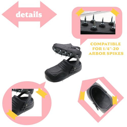Lawn Aerator Shoes for Grass Lawn, Heavy Duty Spike Shoes with Adjustable Straps, Free-Installation Soil Yard Aerator Tool for Garden Patio Grass -Small - size: Small
