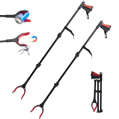 Grabber Tool with 360° Rotating Head - 44-inch Foldable Pickup Wand Fits, Purposes, Wheelchair Accessible Tool and Handheld Grabber, Trash Picker Tool, Cushioned Heavy Duty Grabber