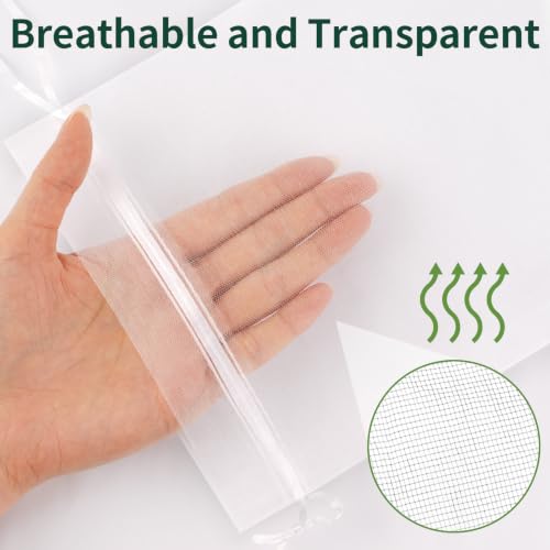 50 Pcs Fruit Protection Bags, 6×9 in Mesh Cover Nets for Tree, White - color: White, size: 6×9 in
