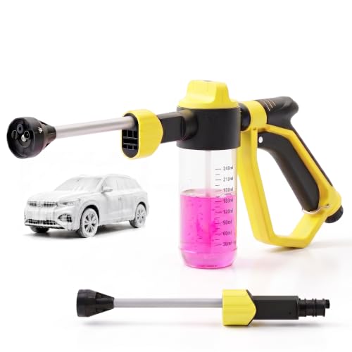 Car Wash Foam Gun for Garden Hose, Car Foam Cannon with 3 Spray Modes