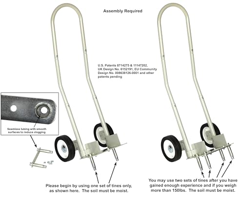 Core Lawn Aerator V4 Kit, 3.4 in Tines, Container - size: Std Length Coring Tines with Container